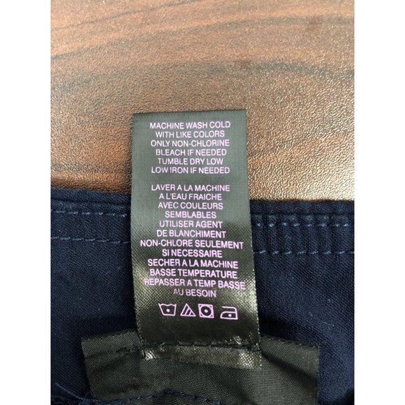 Slim- Sation Size 16 Navy Blue Golf Capris Pants - Picture 4 of 4